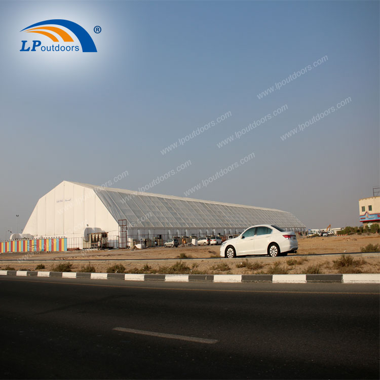40x60m Aluminum polygon marquee temporary airplane building for warehouse industrial