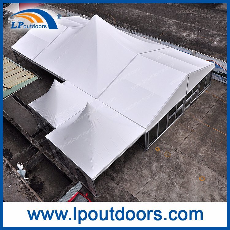  Outdoor High Peak Luxury Glass Wall Marquee Tent For Party Event