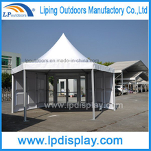 Dia6m High Quality Hexagon ABS Glass Pagoda Tent For Events
