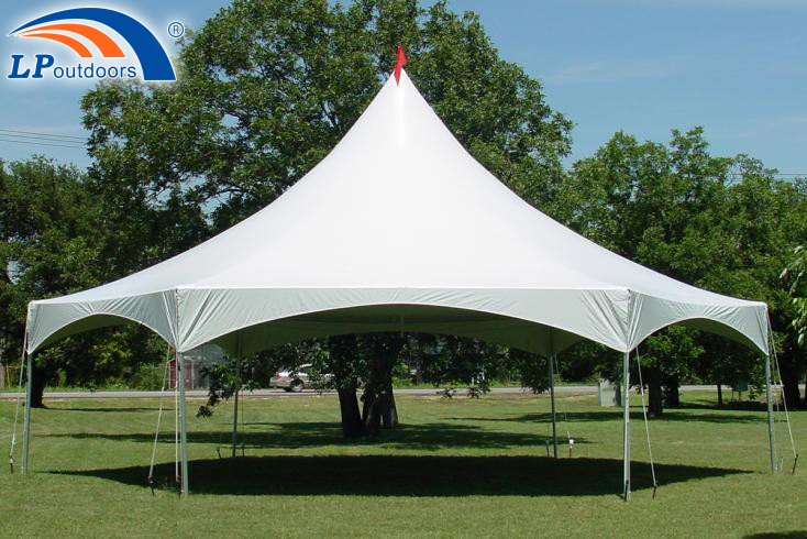 High level unique hexagon high peak frame tent from LP Outdoors